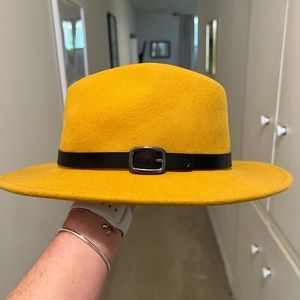 Brixton Fedora Hat in Mustard / Yellow